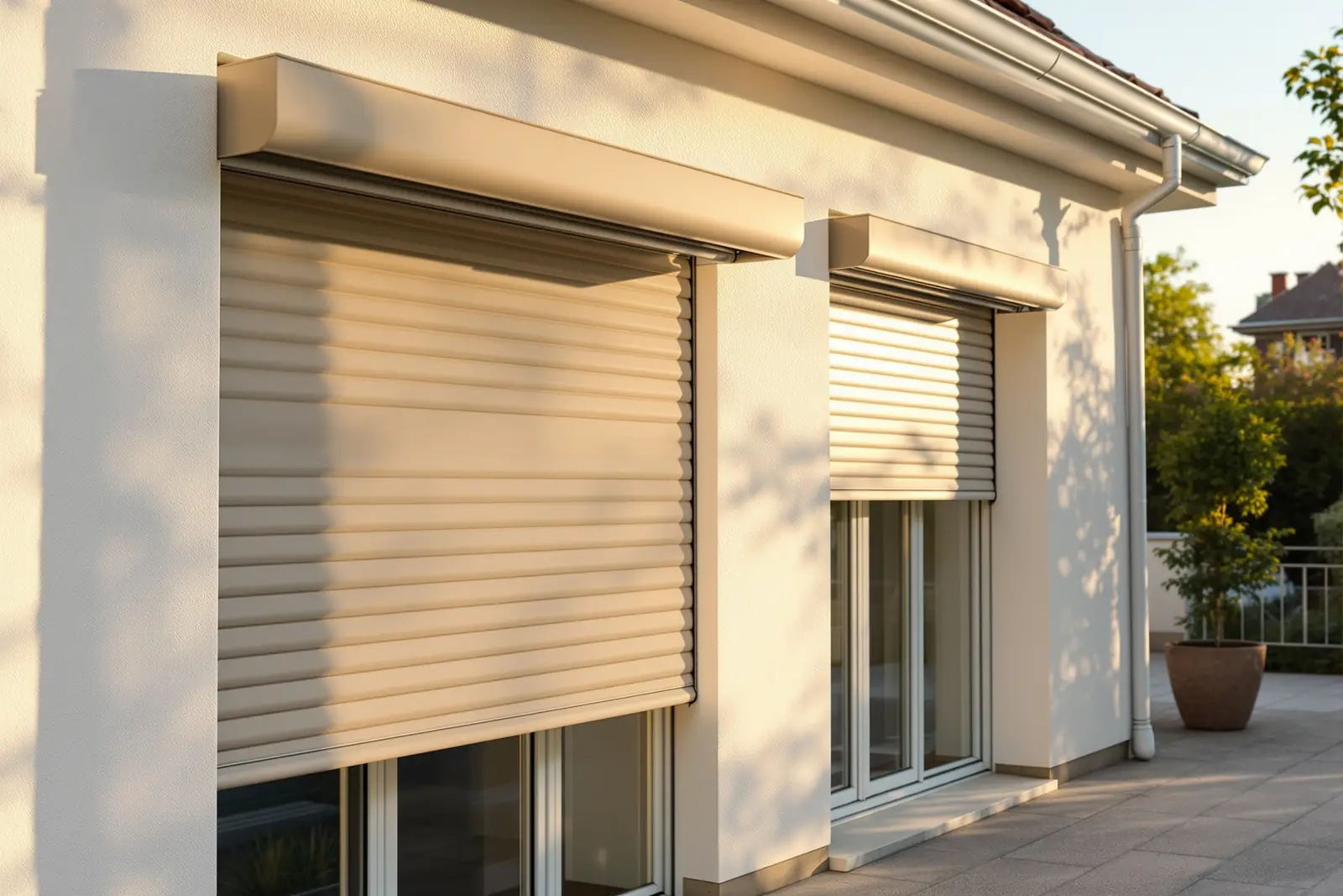 Volet roulant électrique sur une maison à Amiens