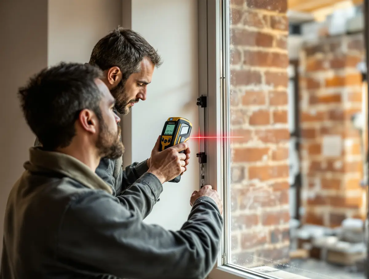 Prise de cotes pour fenêtre sur mesure à Amiens